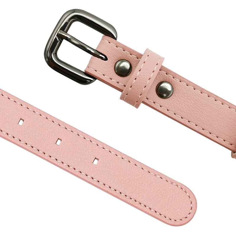 PU Microfiber AirTag Dog Collar Adjustable Sizes XS to M 2