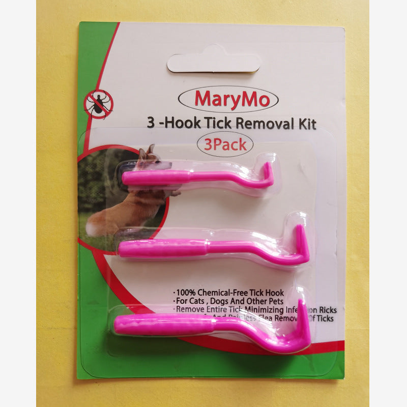 ABS Dog Tick Remover Kit 3 Pack Pet Tick Extractors 5
