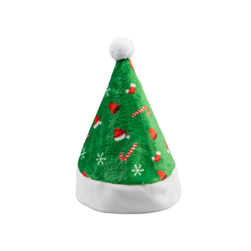 Christmas Dog Hat Soft Plush Holiday Pet Costume 4