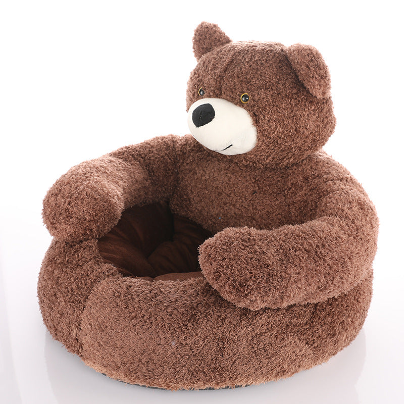 Removable Washable Cloth Dog Bed Warm Plush Kennel 7