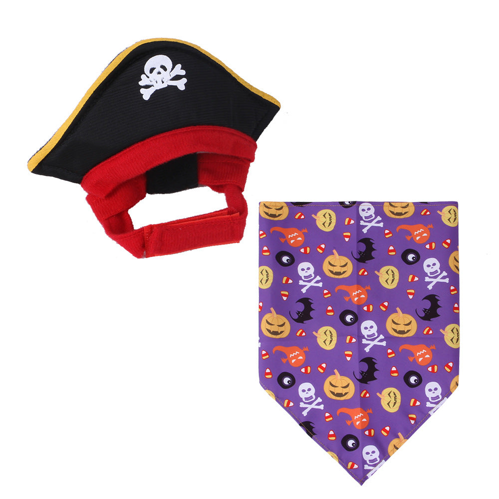 Polyester Cat Bandana Set Halloween Cosplay Decoration 8
