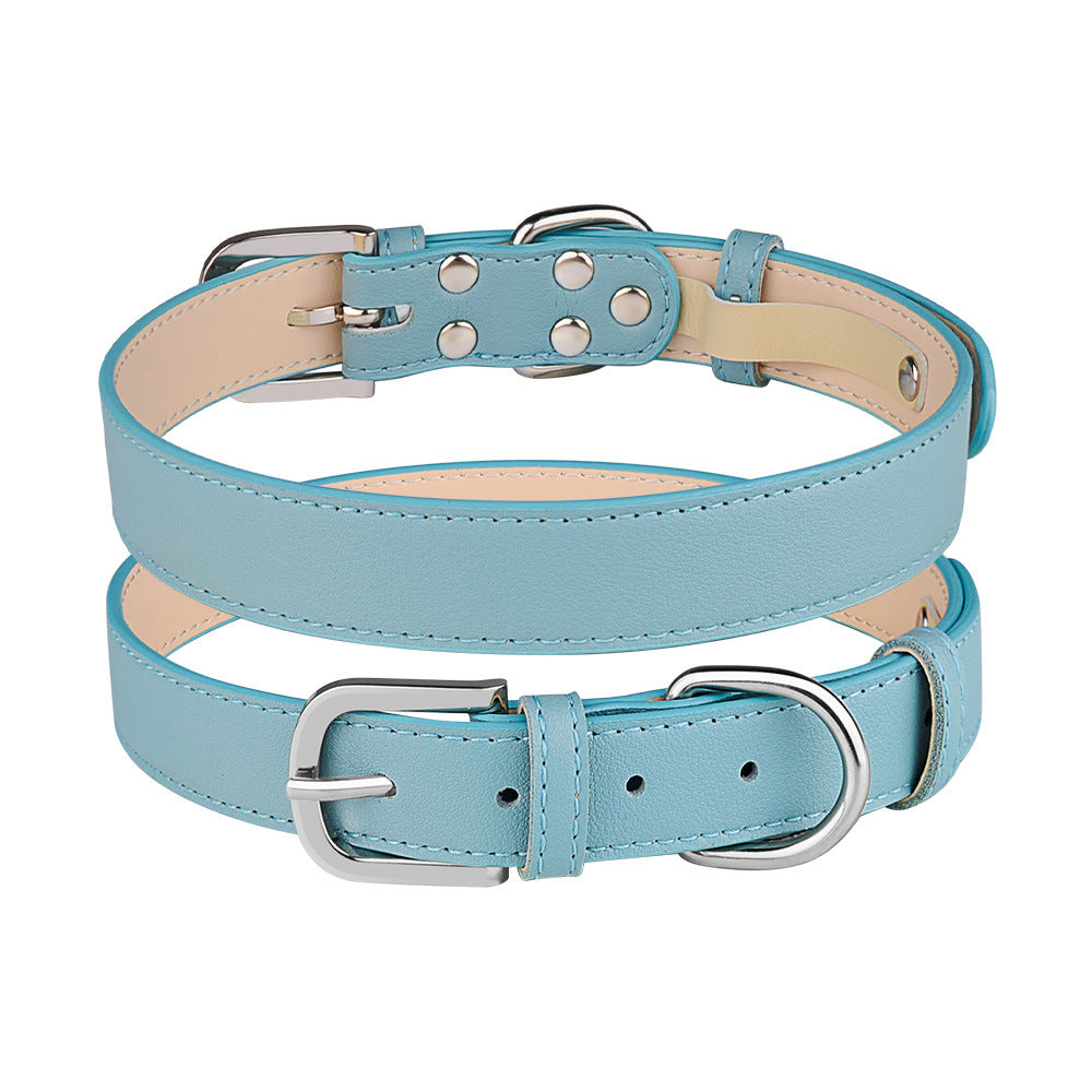 Adjustable PU Microfiber Dog Collar for Medium and Large Dogs 4