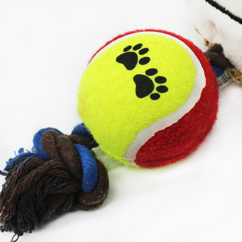 Plush Dog Toy Swing Ball with Cotton Rope 28 x 10 CM 2