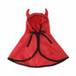 Cloth Cat Cloak Halloween Cat Costume with Horns for Cats 5