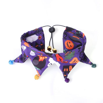 Adjustable Cloth Cat Collar Halloween Scarf for Cats 3
