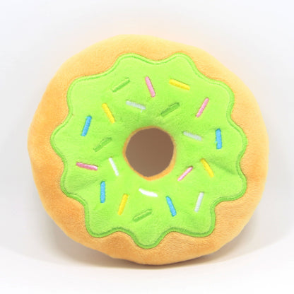 Plush Donut Dog Toy Soft Sound Squeaky 15cm 7