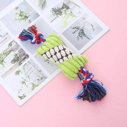 Plush Dog Rope Toy Candy Shape Durable Chew Toy 8