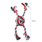 Cotton Dog Rope Toy Christmas Themed Durable Chew Toy 14