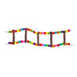 Wooden Parrot Swing Hanging Ladder Climbing Toy 3