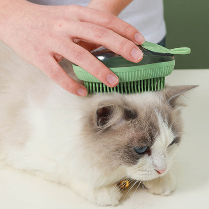 Fillable Mango Shape Dog Grooming Brush ABS TPR Material