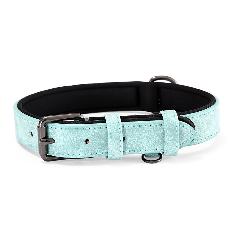 Reflective Artificial Leather Dog Collar Adjustable Sizes 5