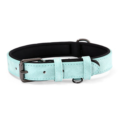 Reflective Artificial Leather Dog Collar Adjustable Sizes 5