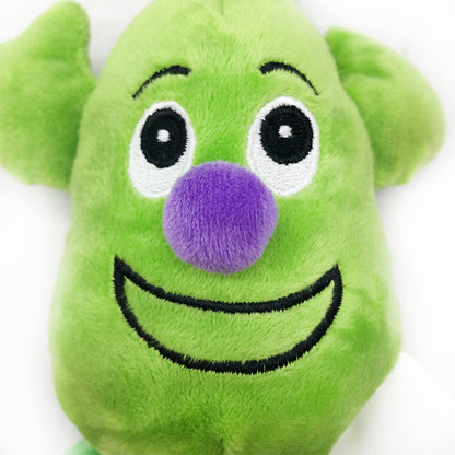 Plush Dog Toy Pear Shape Soft Interactive Squeaky 3