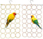 Cotton Rope Parrot Climbing Toy Hanging Net Circle 35x60cm