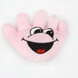 Plush Hand Shape Dog Toy Soft Smiling Face 10x12cm 5