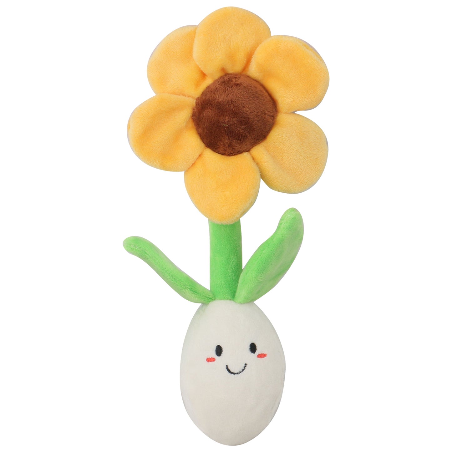 Plush Flower Dog Toy Soft Squeaky Interactive Toy 5