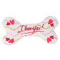 Valentine Bone Squeaky Plush Dog Toy Soft Durable 11x22cm 3