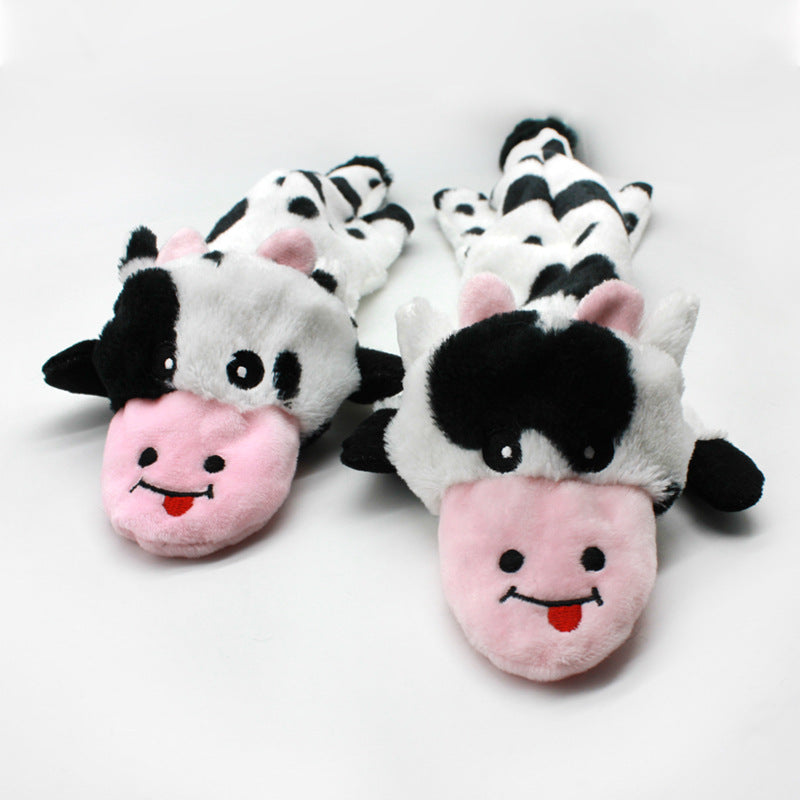 Cow Plush Dog Toy Soft Squeaky Large and Medium Sizes 3