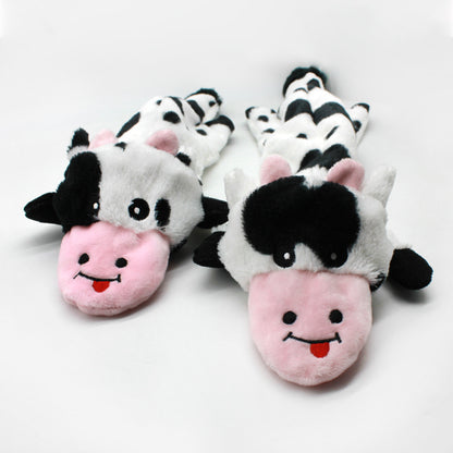 Cow Plush Dog Toy Soft Squeaky Large and Medium Sizes 3