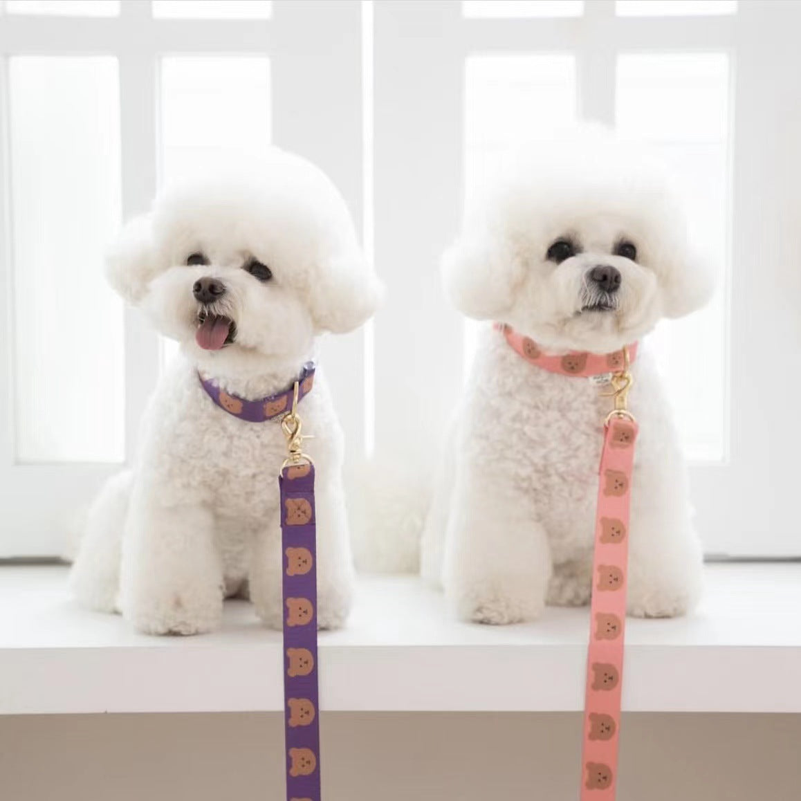 Nylon Dog Harness Adjustable Bear Pattern Lightweight 3