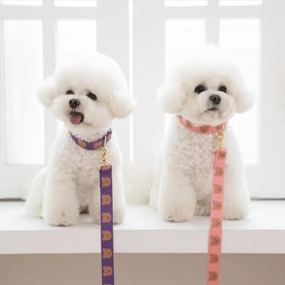 Nylon Dog Harness Adjustable Bear Pattern Lightweight 3