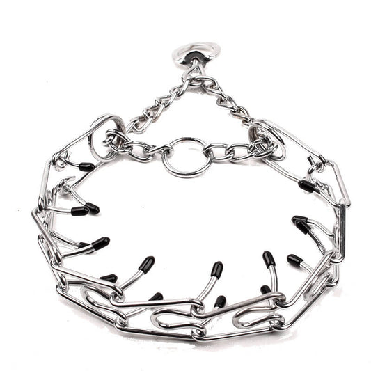 Adjustable Stainless Steel Dog Training Prong Collar with Pins