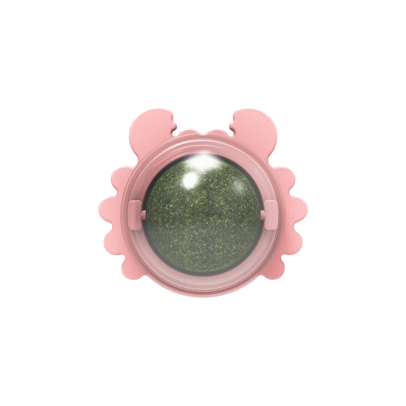 Wholesale Crab Snail Rotating Ball Catnip Cat Toy (1)