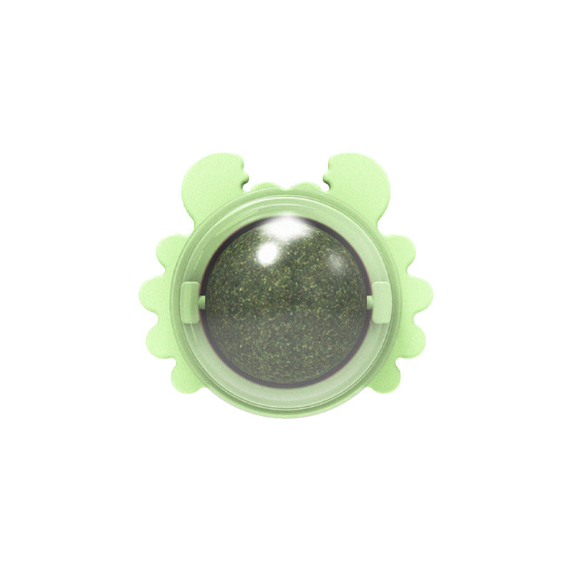 Wholesale Crab Snail Rotating Ball Catnip Cat Toy (2)