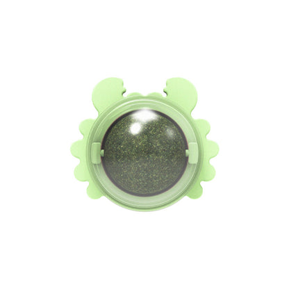 Wholesale Crab Snail Rotating Ball Catnip Cat Toy (2)