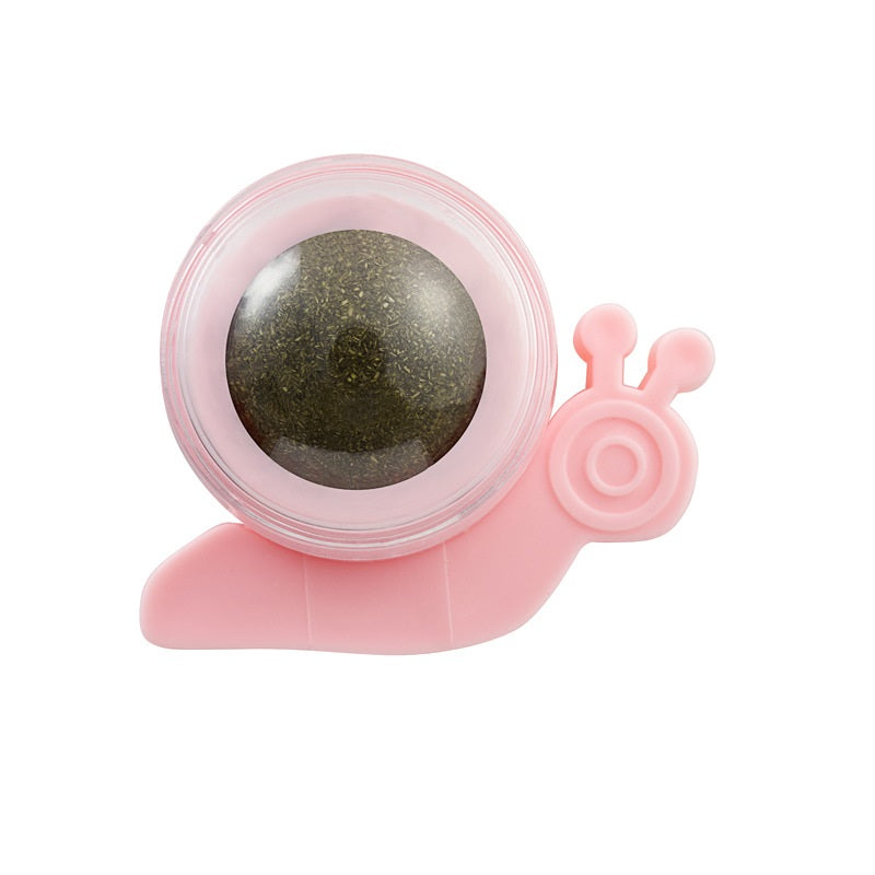 Wholesale Crab Snail Rotating Ball Catnip Cat Toy (4)