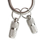 Metal Dog Anti Lost Pendant Keychain