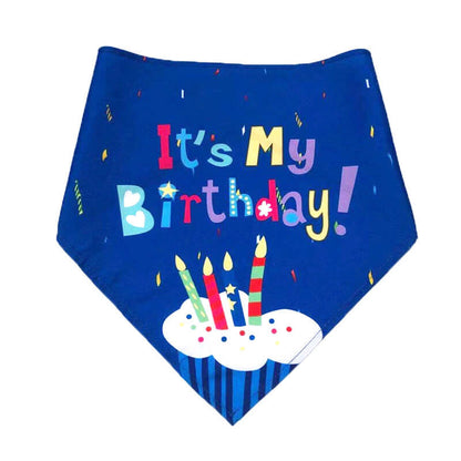 Dog Birthday Accessories Bandana Scarf Hat and Adjustable Bow Tie