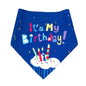 Dog Birthday Accessories Bandana Scarf Hat and Adjustable Bow Tie