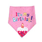 Dog Birthday Accessories Bandana Scarf Hat and Adjustable Bow Tie