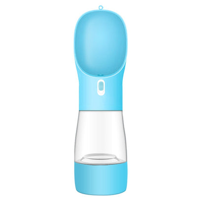 Portable Dog Water Bottle with Food Container Travel Dispenser