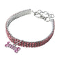 Crystal Dog Collar Adjustable with Decorative Charm