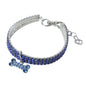 Crystal Dog Collar Adjustable with Decorative Charm