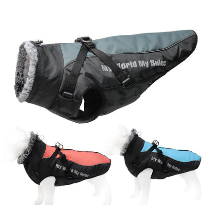 Waterproof Windproof Dog Jacket Winter Coat for Large Dogs 3