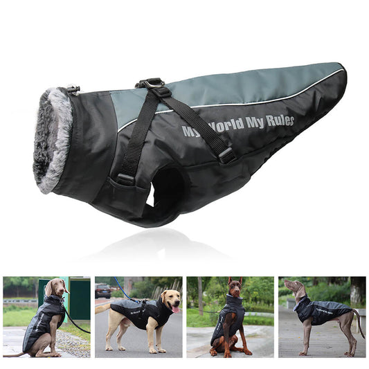 Waterproof Windproof Dog Jacket Winter Coat for Large Dogs