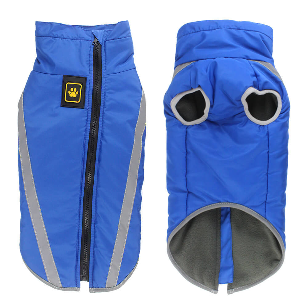 Waterproof Windproof Dog Winter Coat Reflective Safety Vest
