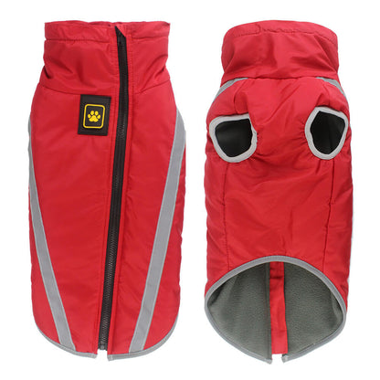 Waterproof Windproof Dog Winter Coat Reflective Safety Vest
