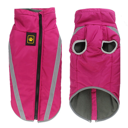 Waterproof Windproof Dog Winter Coat Reflective Safety Vest