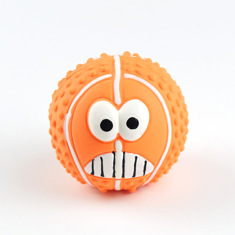 Wholesale Football Basketball Baseball Tennis Squeaky Latex Rubber Dog Toy Balls (13)