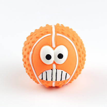 Wholesale Football Basketball Baseball Tennis Squeaky Latex Rubber Dog Toy Balls (13)