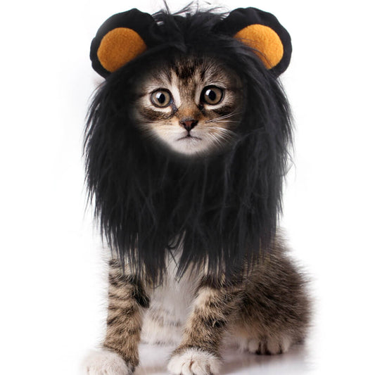 Lion Mane Dog Costume Wig Soft Plush for Cats and Dogs