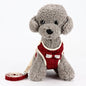 Cotton Dog Harness Adjustable with Decorative Bow and Leash