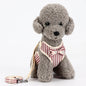 Cotton Dog Harness Adjustable with Decorative Bow and Leash