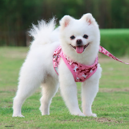 Polyester Dog Harness Camouflage Printing Adjustable Vest 7