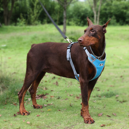Mesh Ventilation Dog Harness Adjustable with Reflective Trim 6