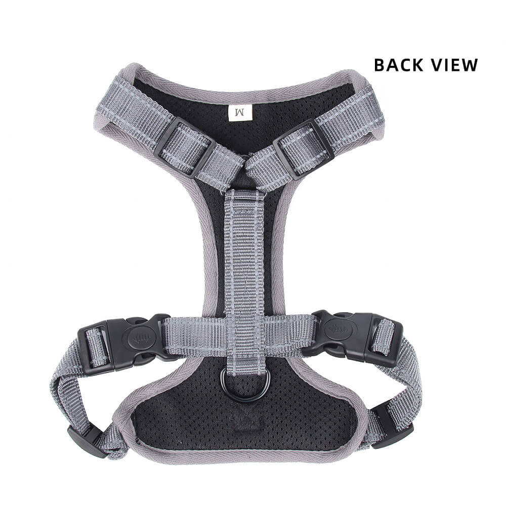 Mesh Ventilation Dog Harness Adjustable with Reflective Trim 3